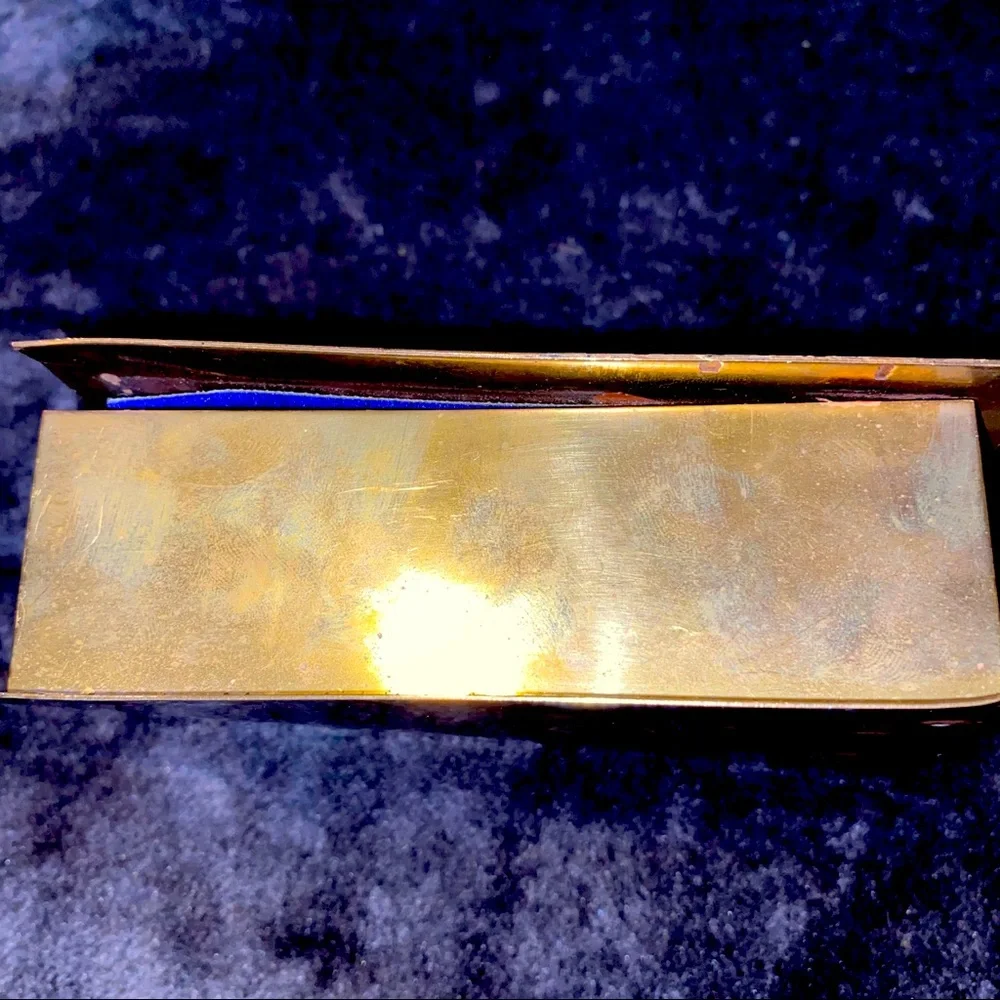Antique gold toned‎ jewelry box